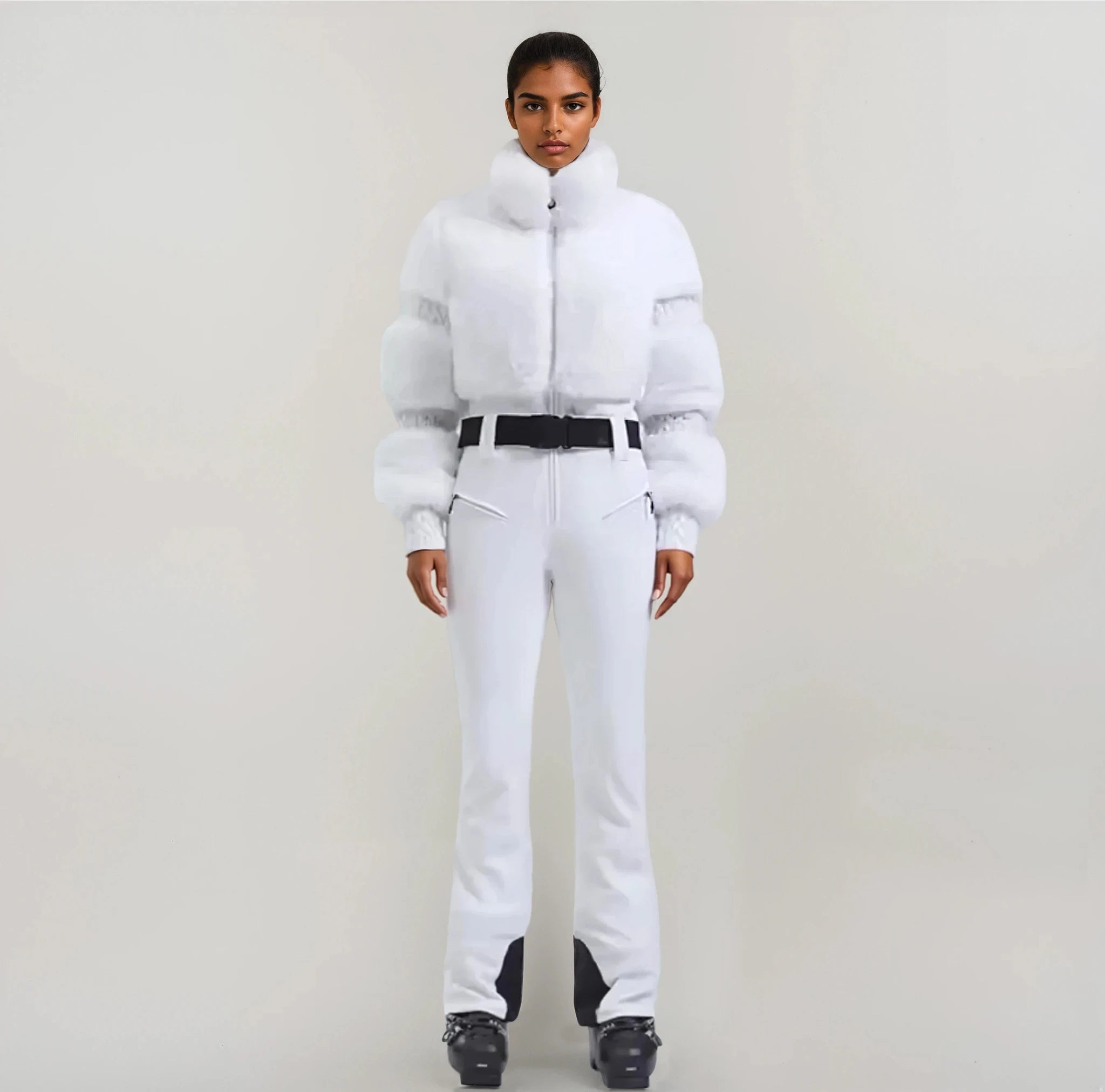 Faux Fur Ski Suit