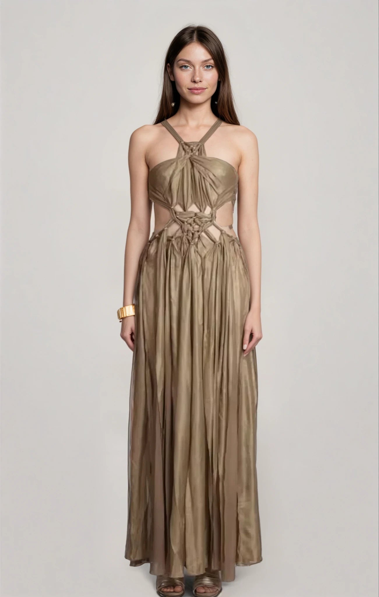 Boho Goddess Cut Out Maxi Dress