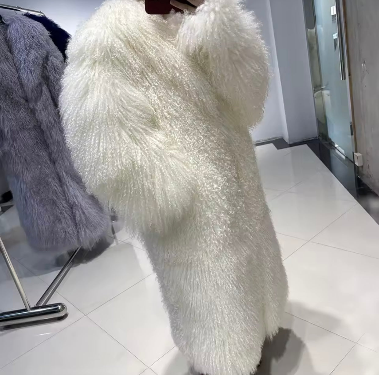 Ophelia Mongolian Fur Jacket