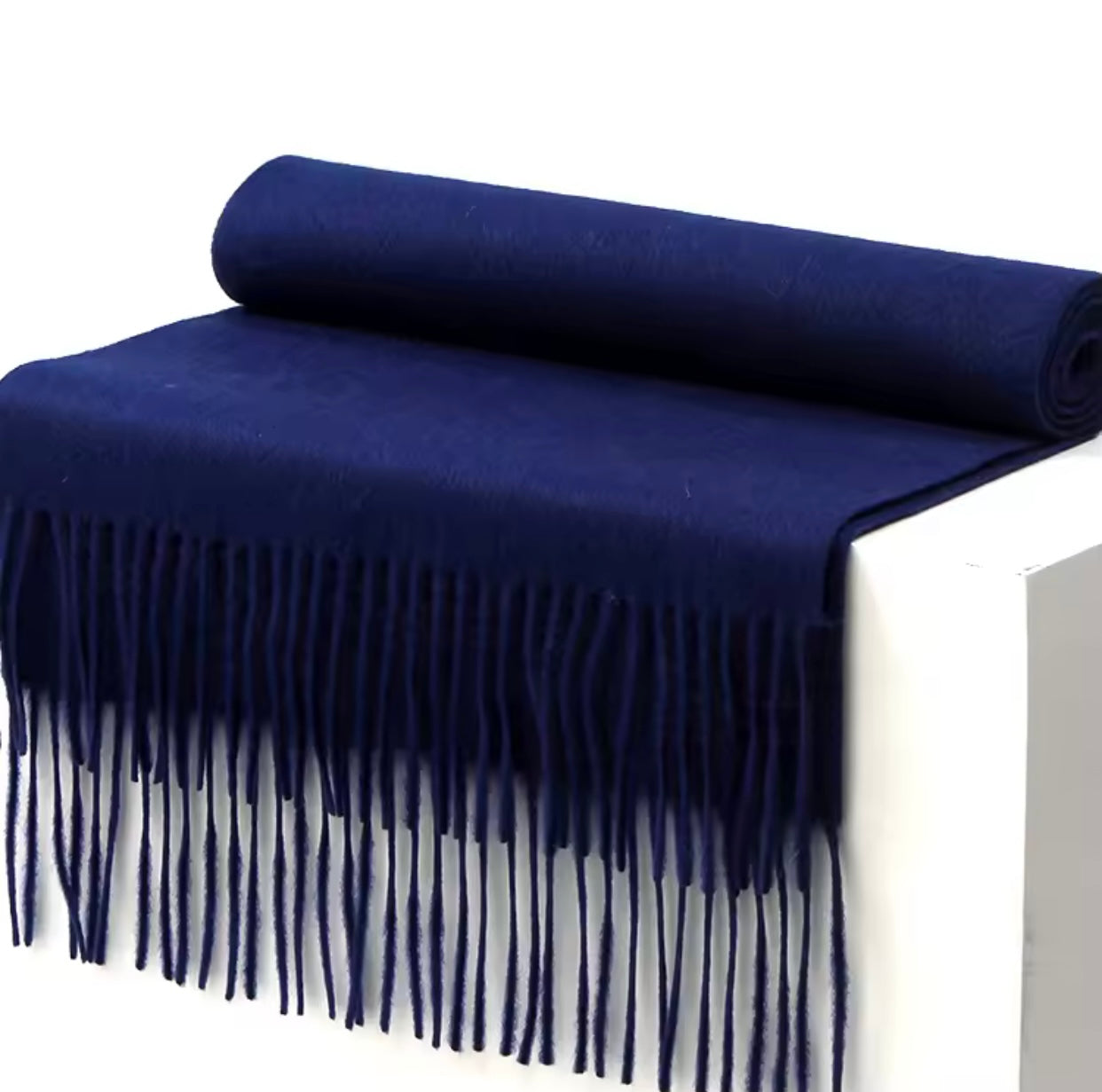 Blue Wool Scarf