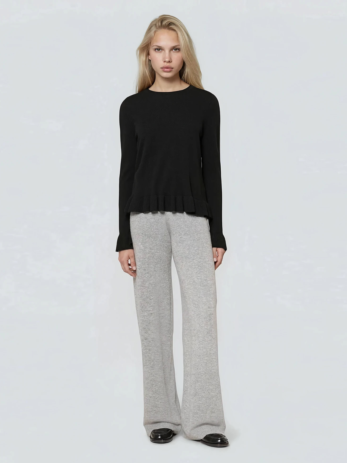 knitted wool pants
