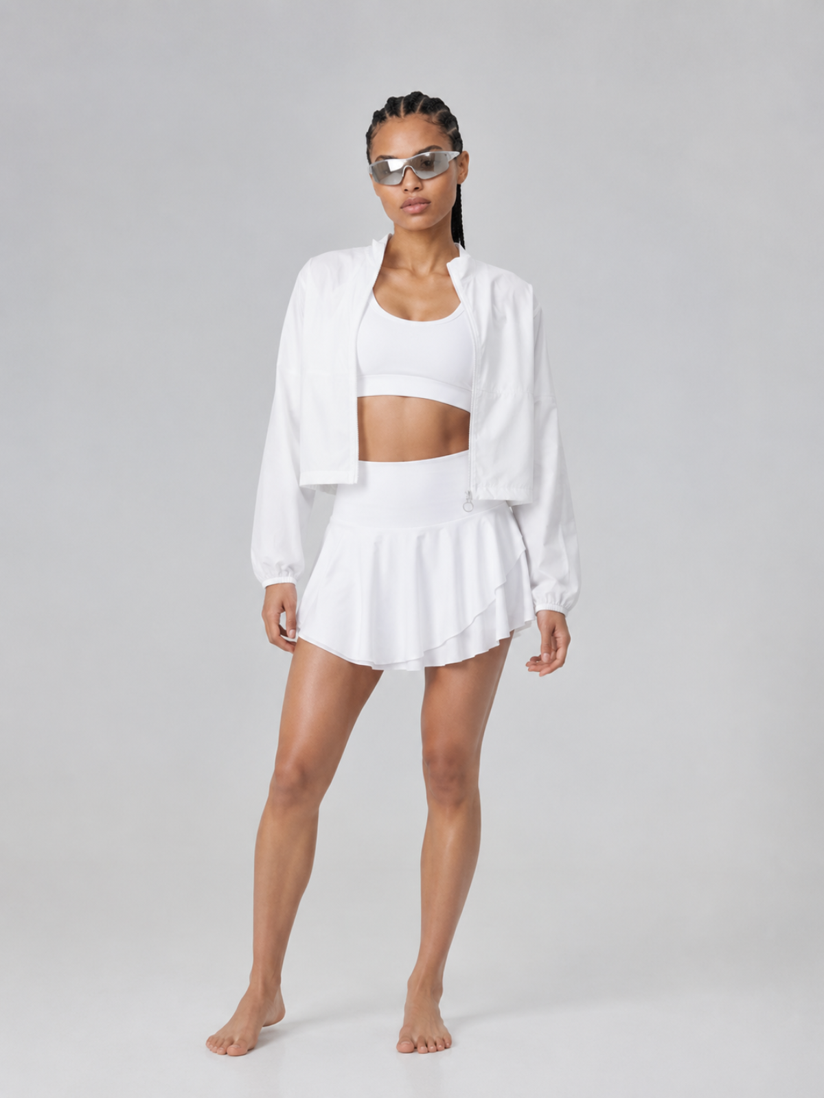 Court Flow 2 Piece Tennis Set White