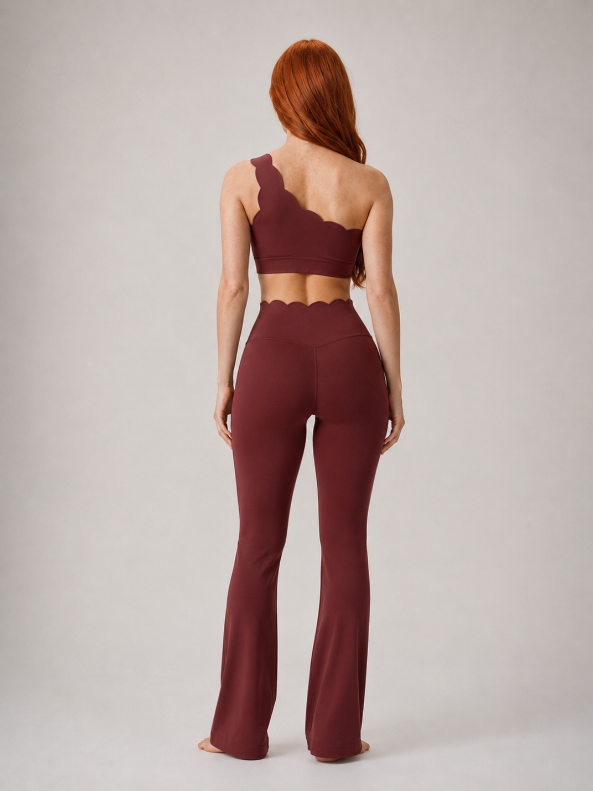 SCALLOP ONE SHOULDER 2 PIECE SET