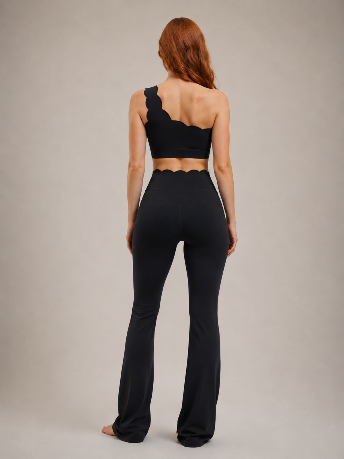 Scallop One Shoulder 2 Piece Set