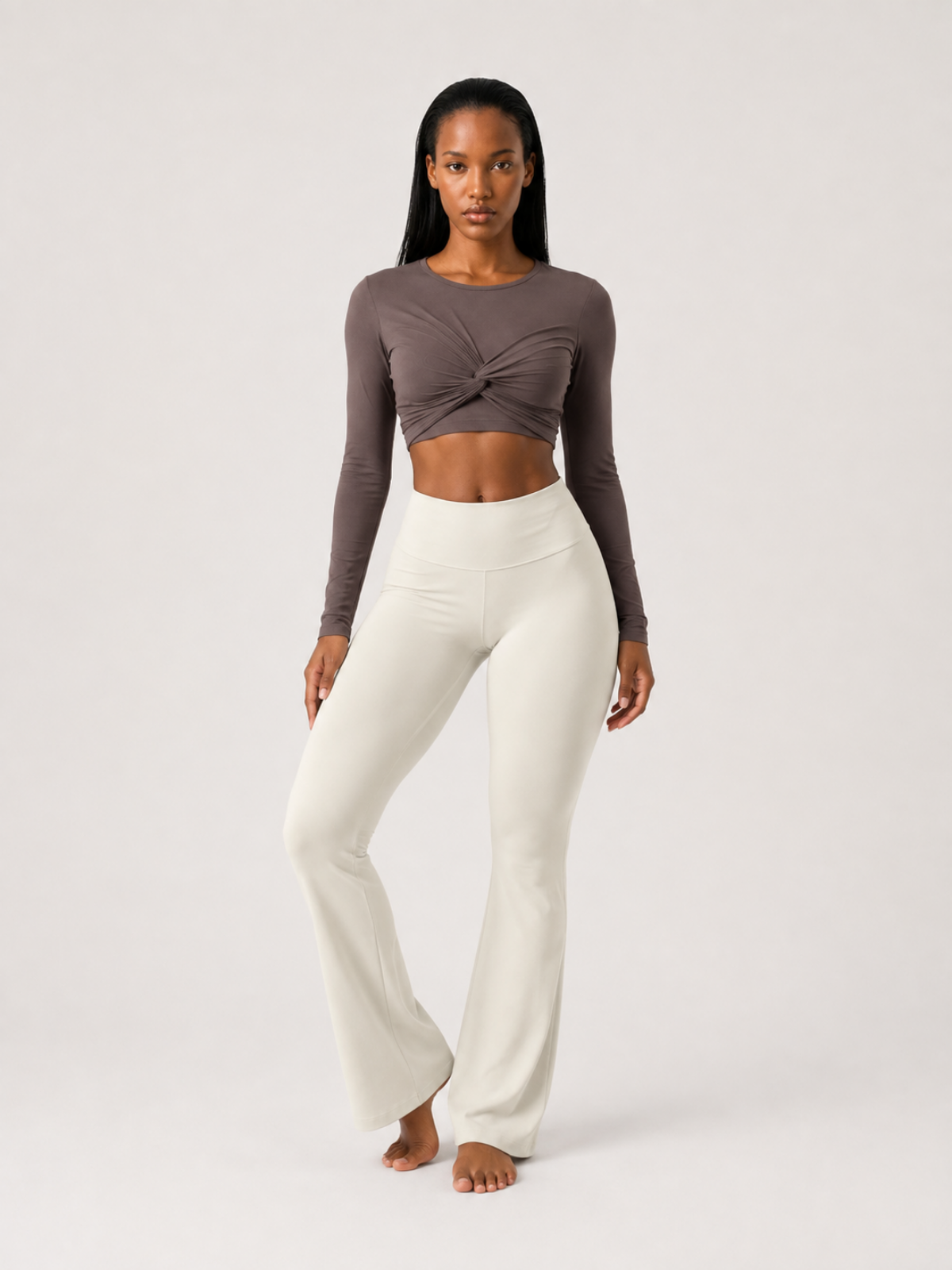 Intent Flare Leggings Ivory