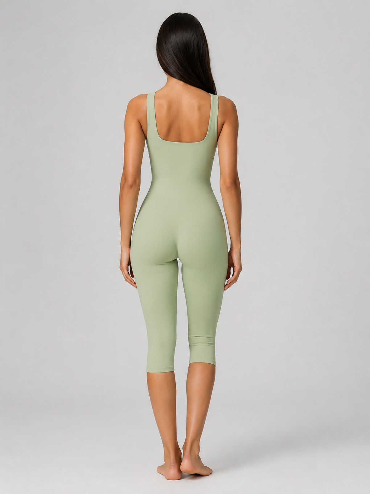Capri activewear bodysuit Matcha Green