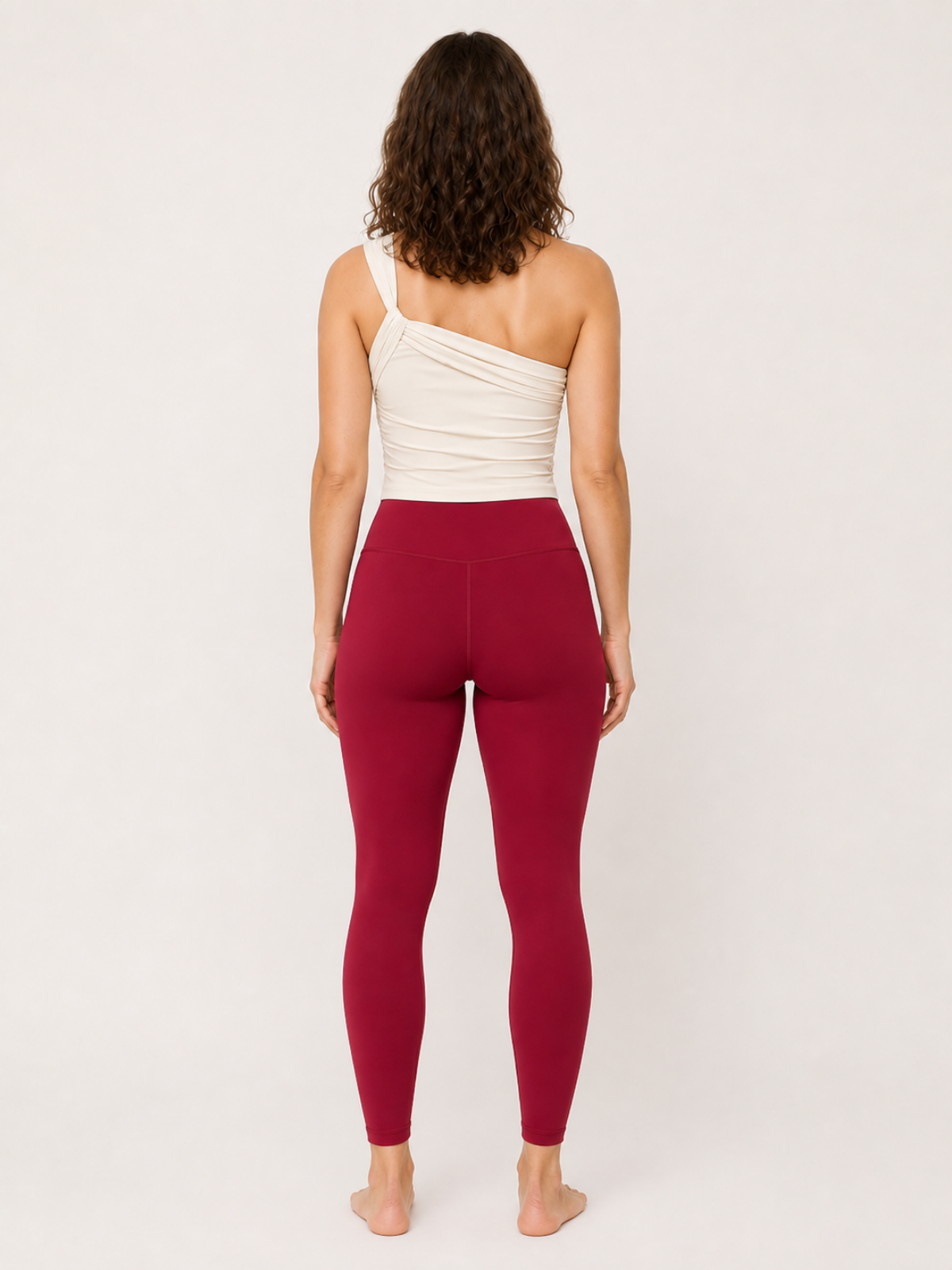 Sculpt High Waist Leggings Cherry Red