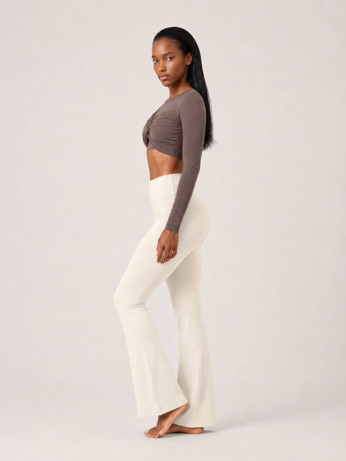 Intent Flare Leggings Ivory