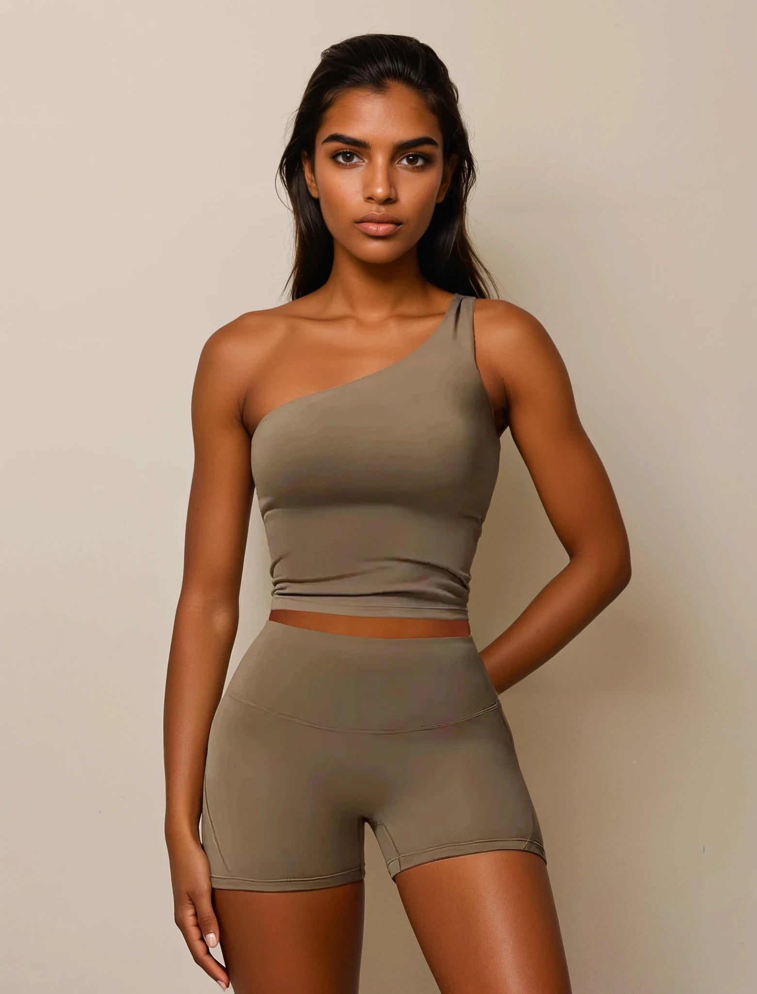 One Shoulder Yoga Set