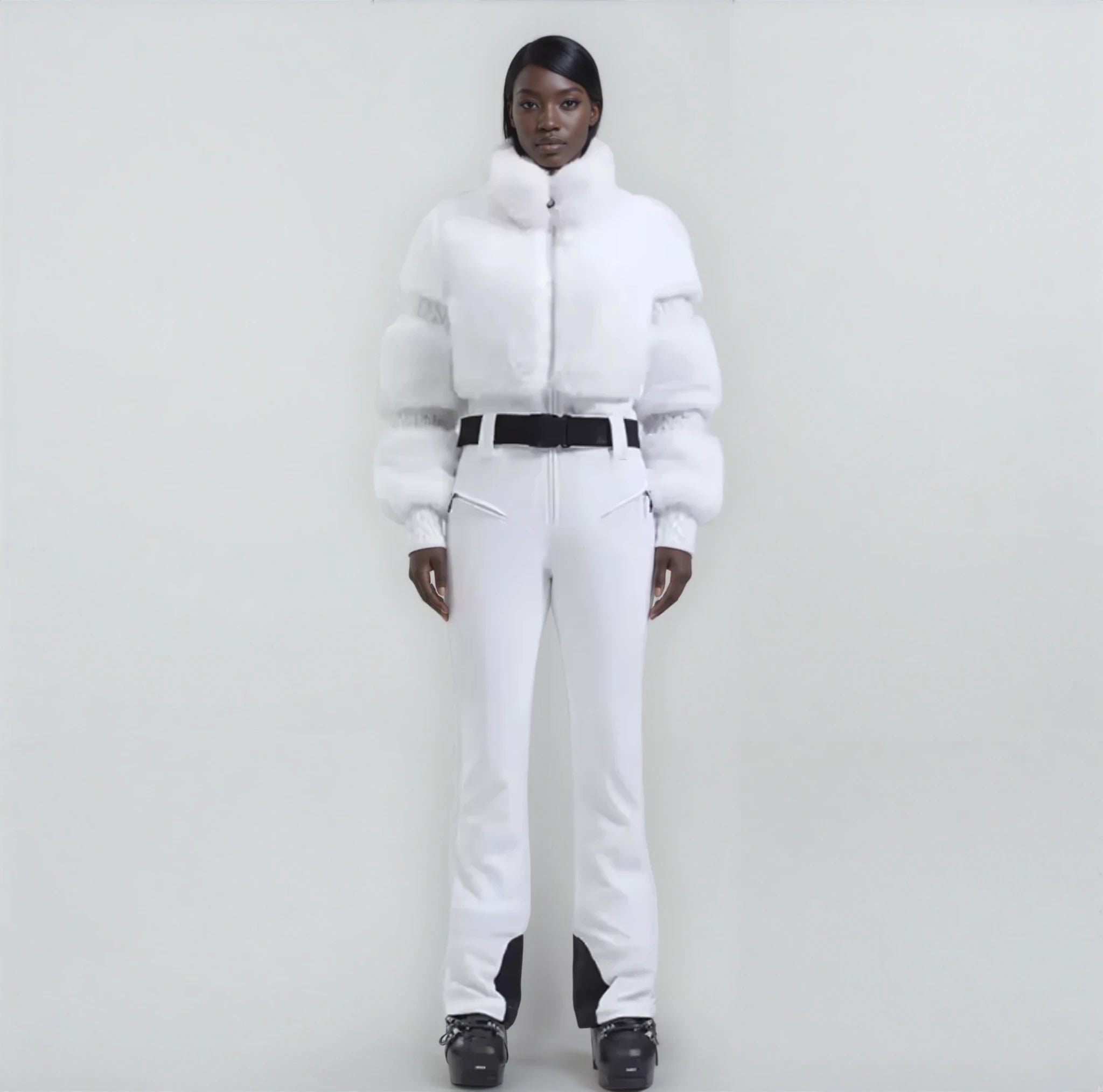 Faux Fur Ski Suit
