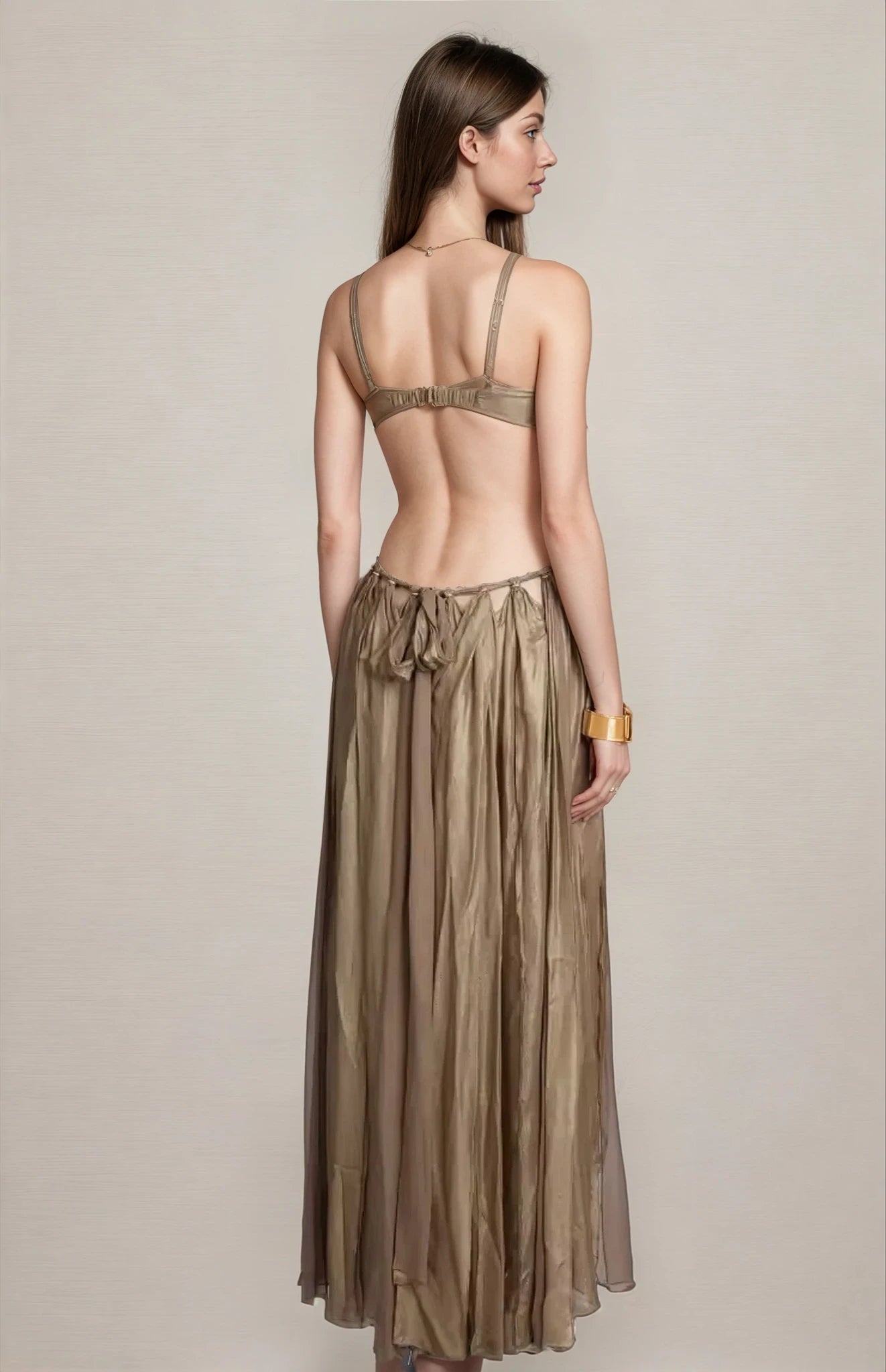 Boho Goddess Cut Out Maxi Dress
