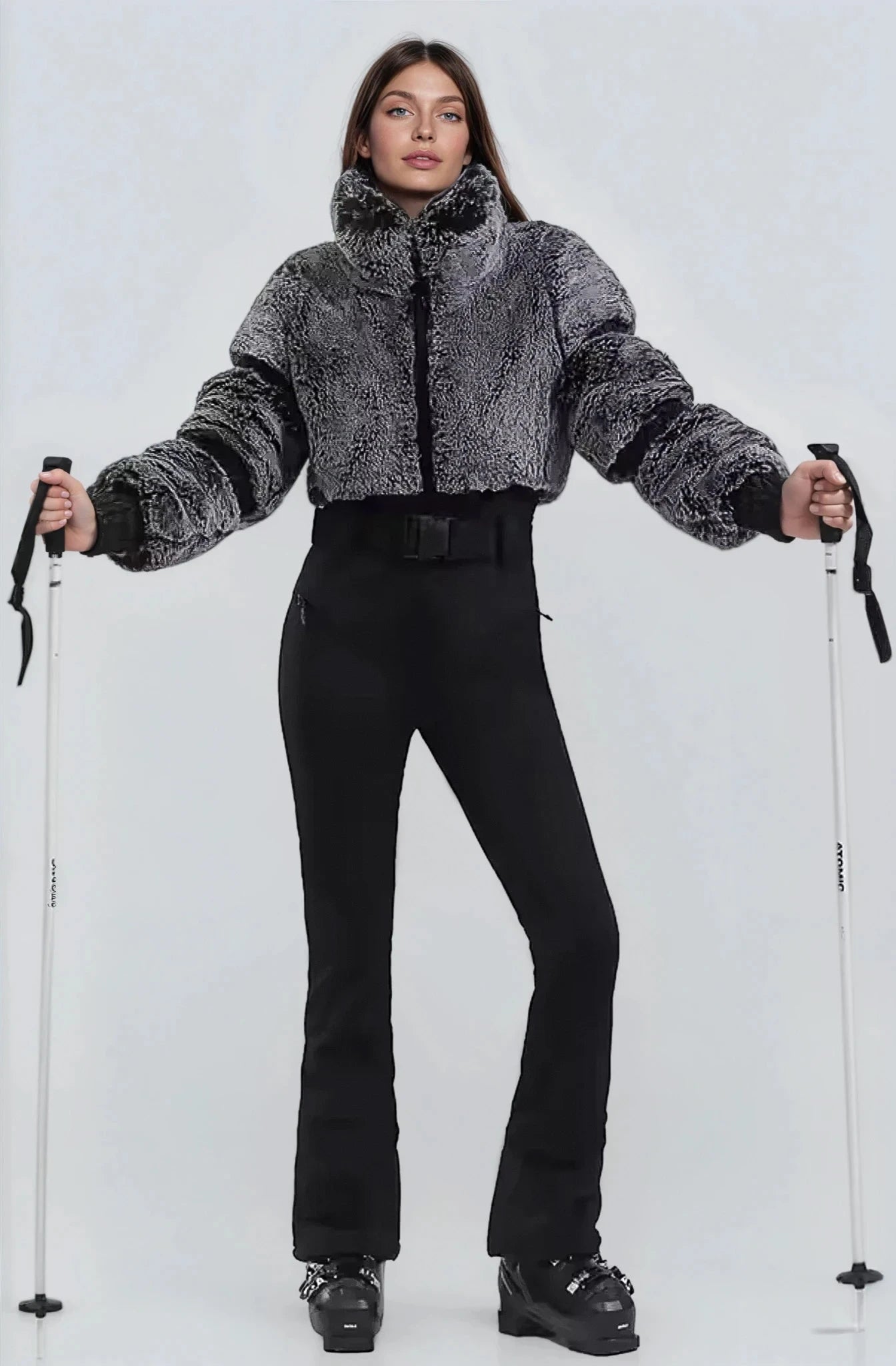Faux Fur Ski Suit