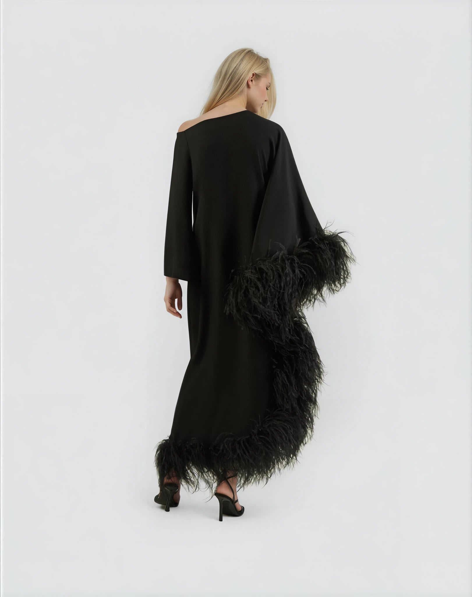 Aura Feather Maxi Dress