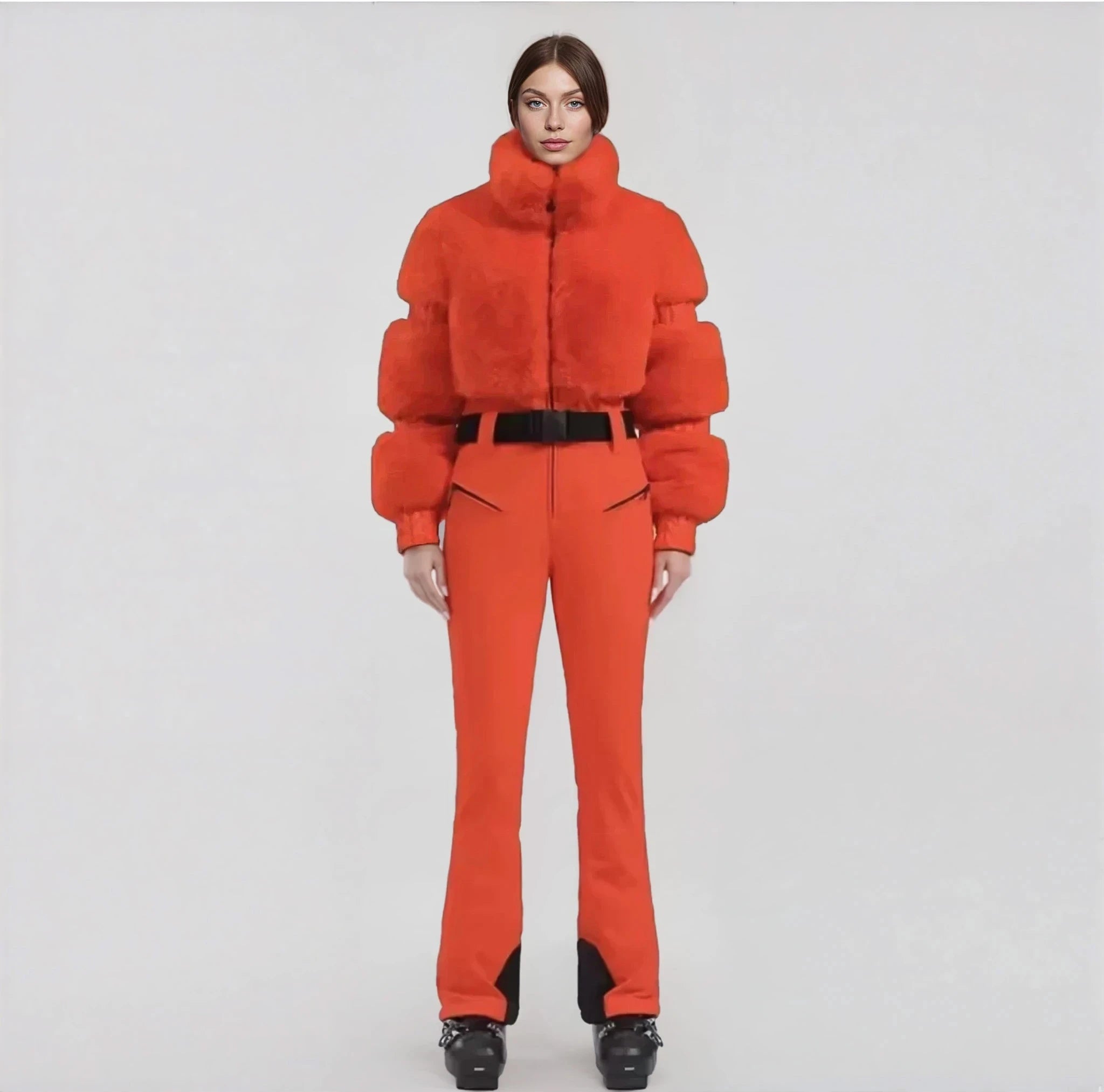 Faux Fur Ski Suit