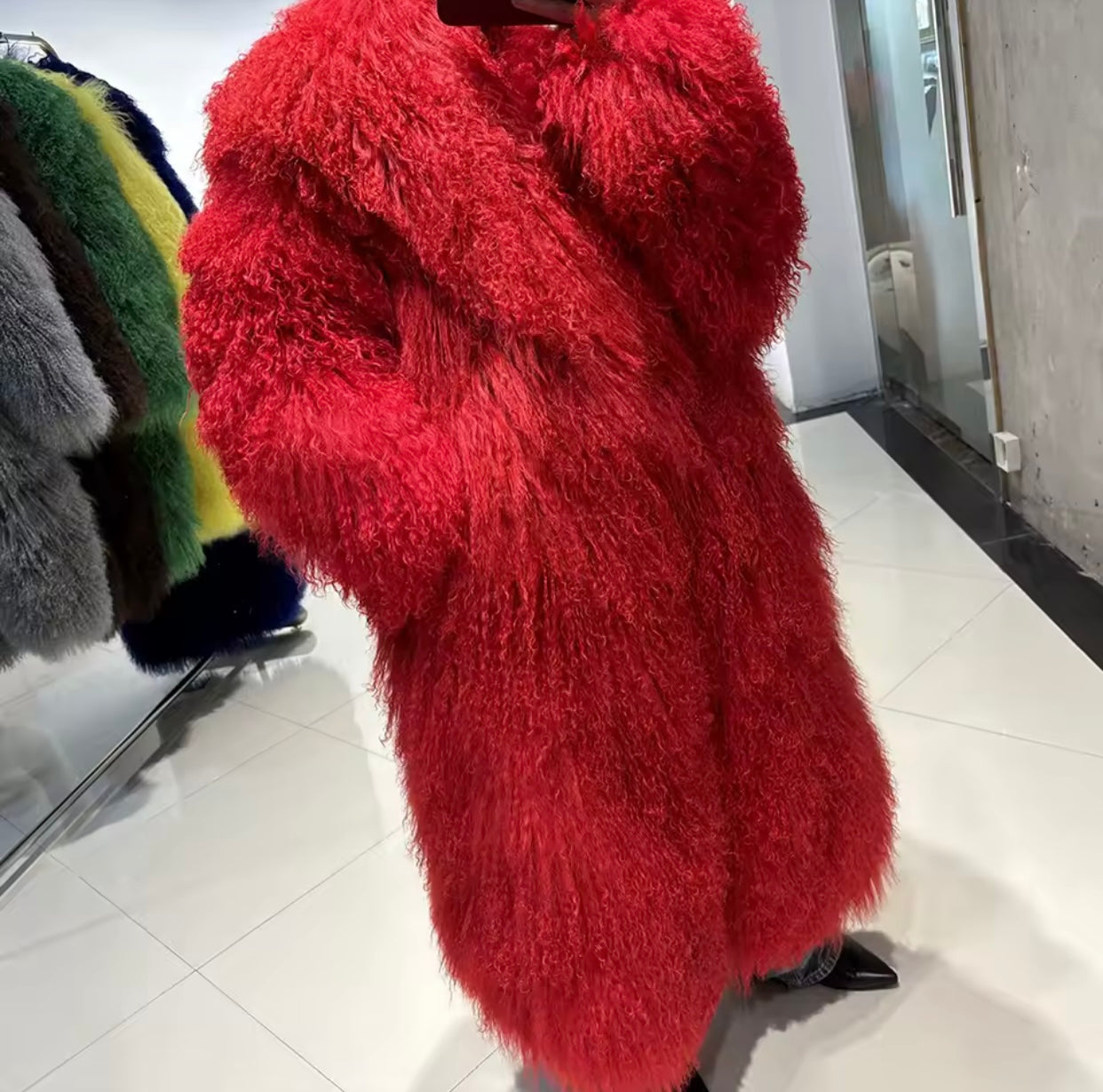 Ophelia Mongolian Fur Jacket