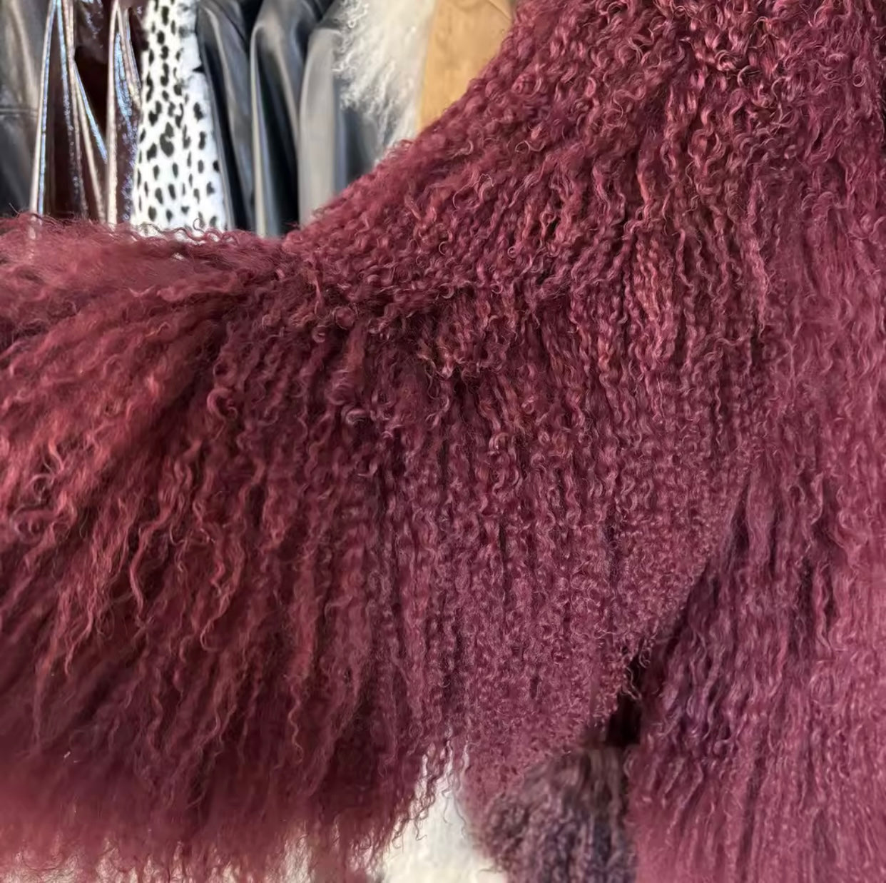 Ophelia Mongolian Fur Jacket
