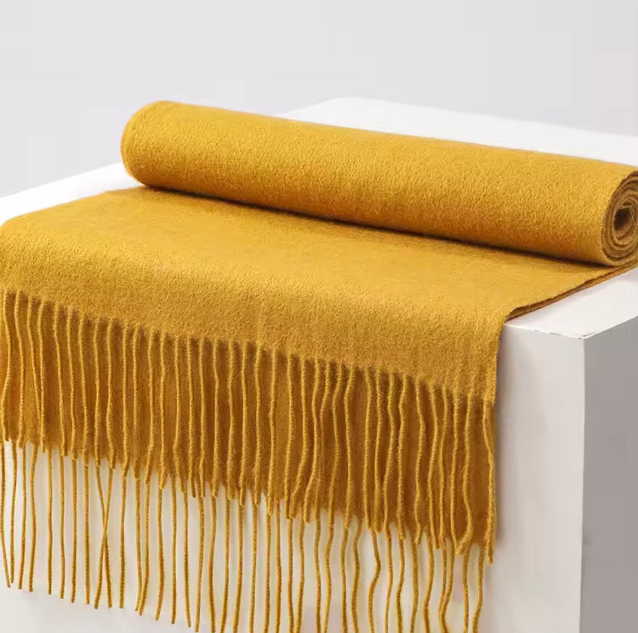 Yellow Wool Scarf