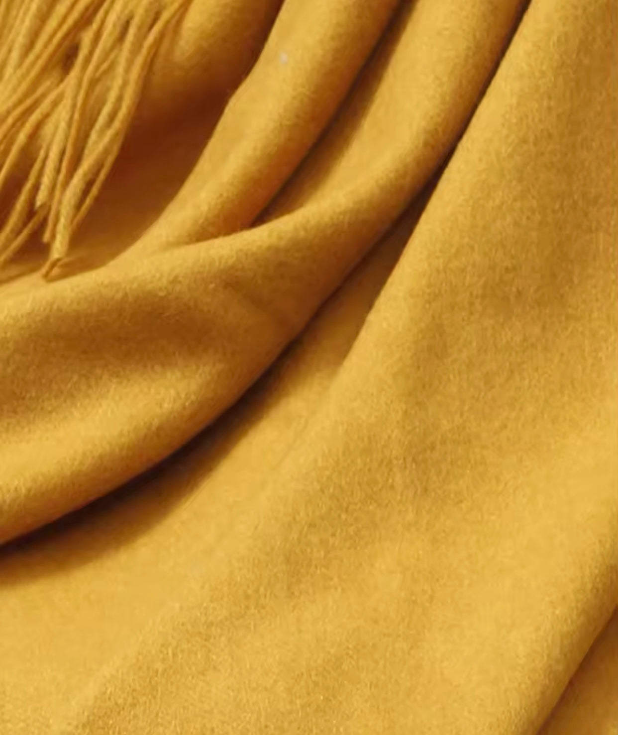 Yellow Wool Scarf