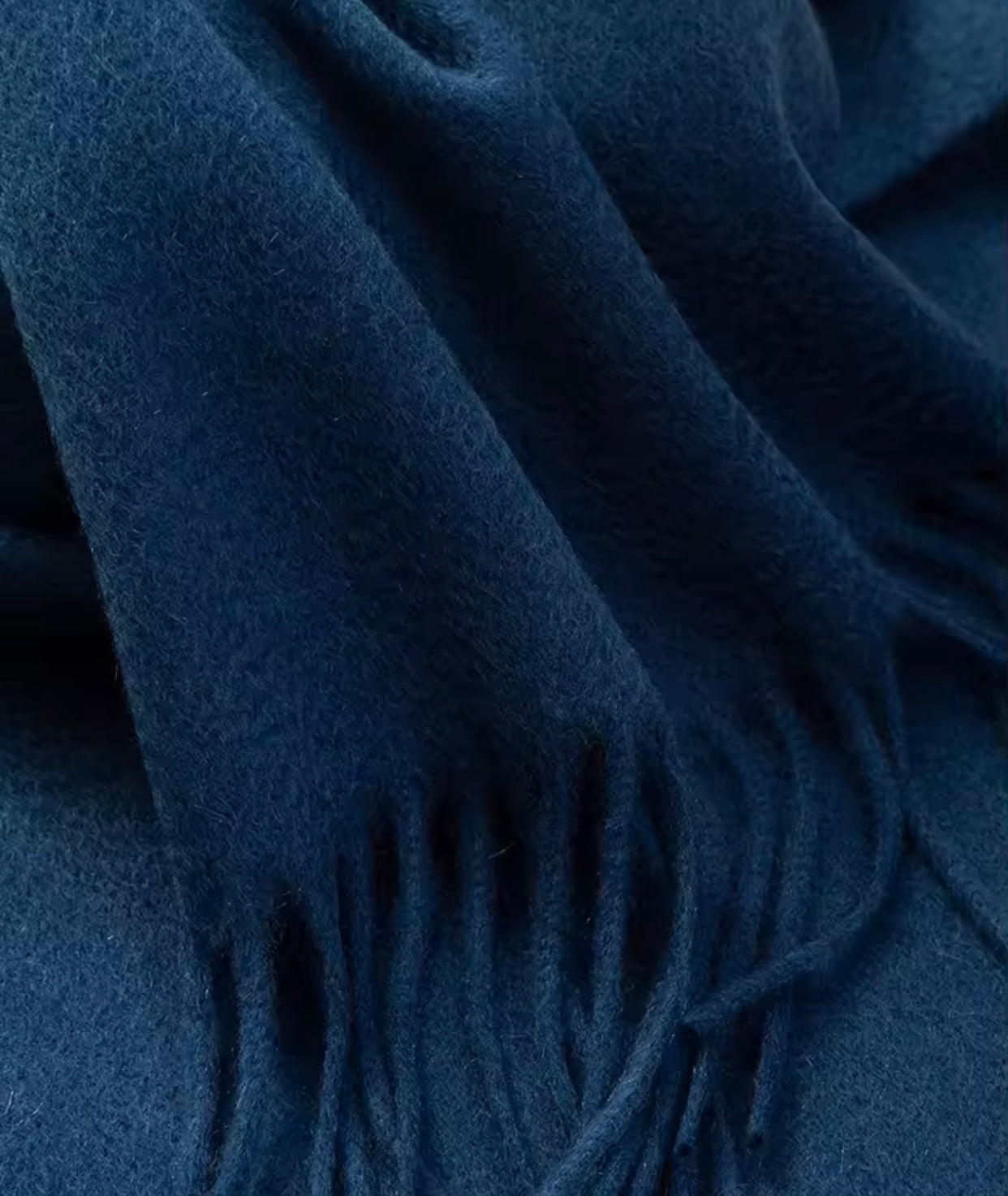 Blue Wool Scarf