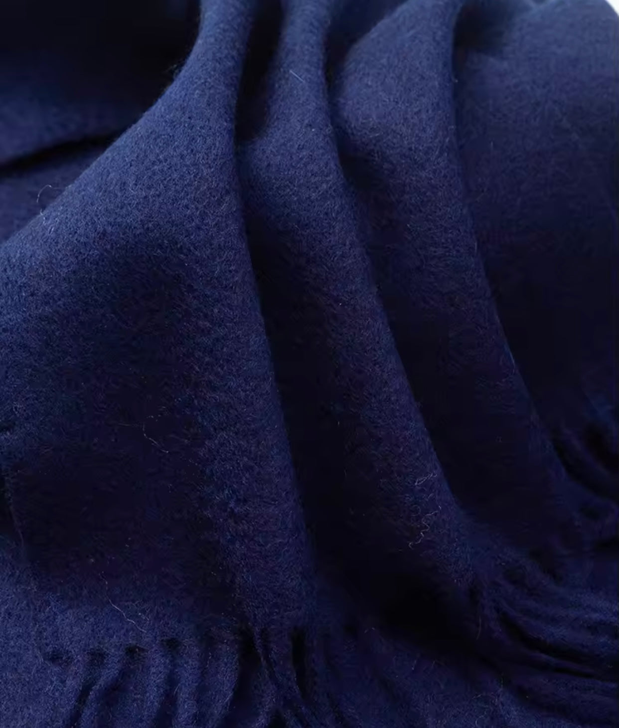 Blue Wool Scarf
