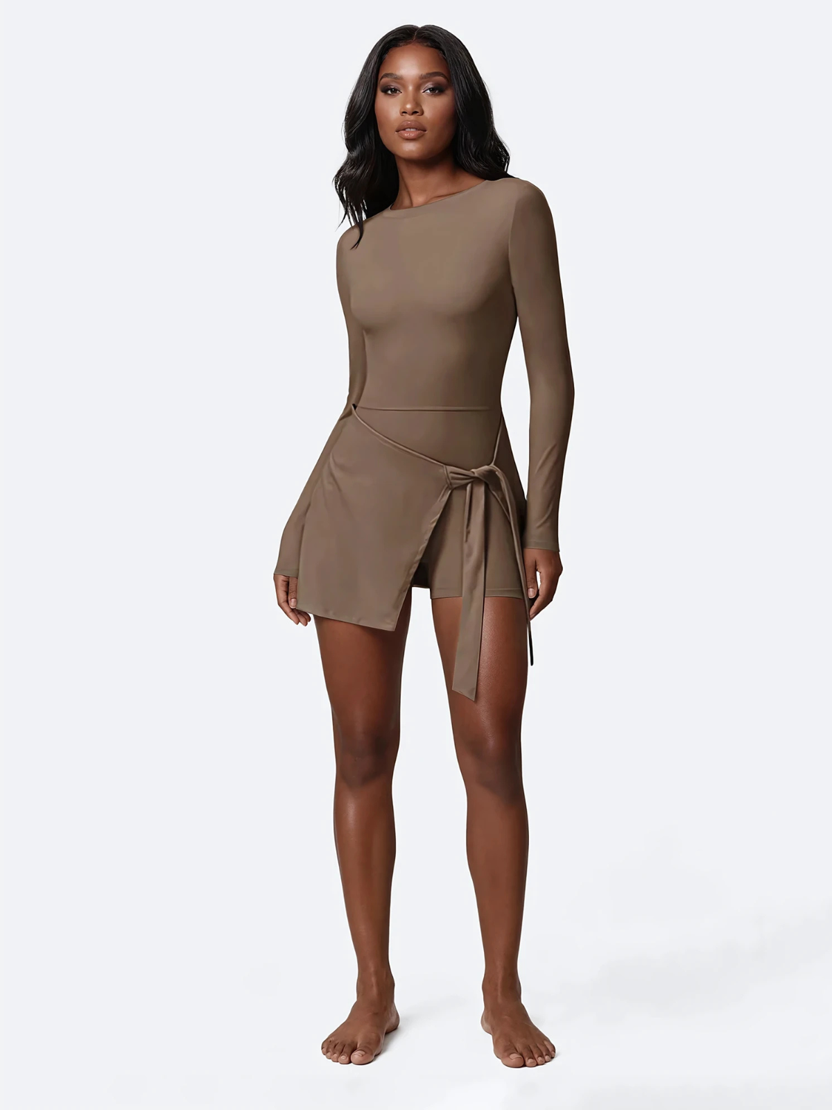 WRAP ACTIVE MINI DRESS