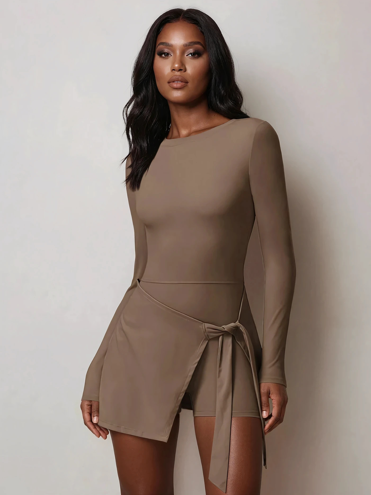 WRAP ACTIVE MINI DRESS