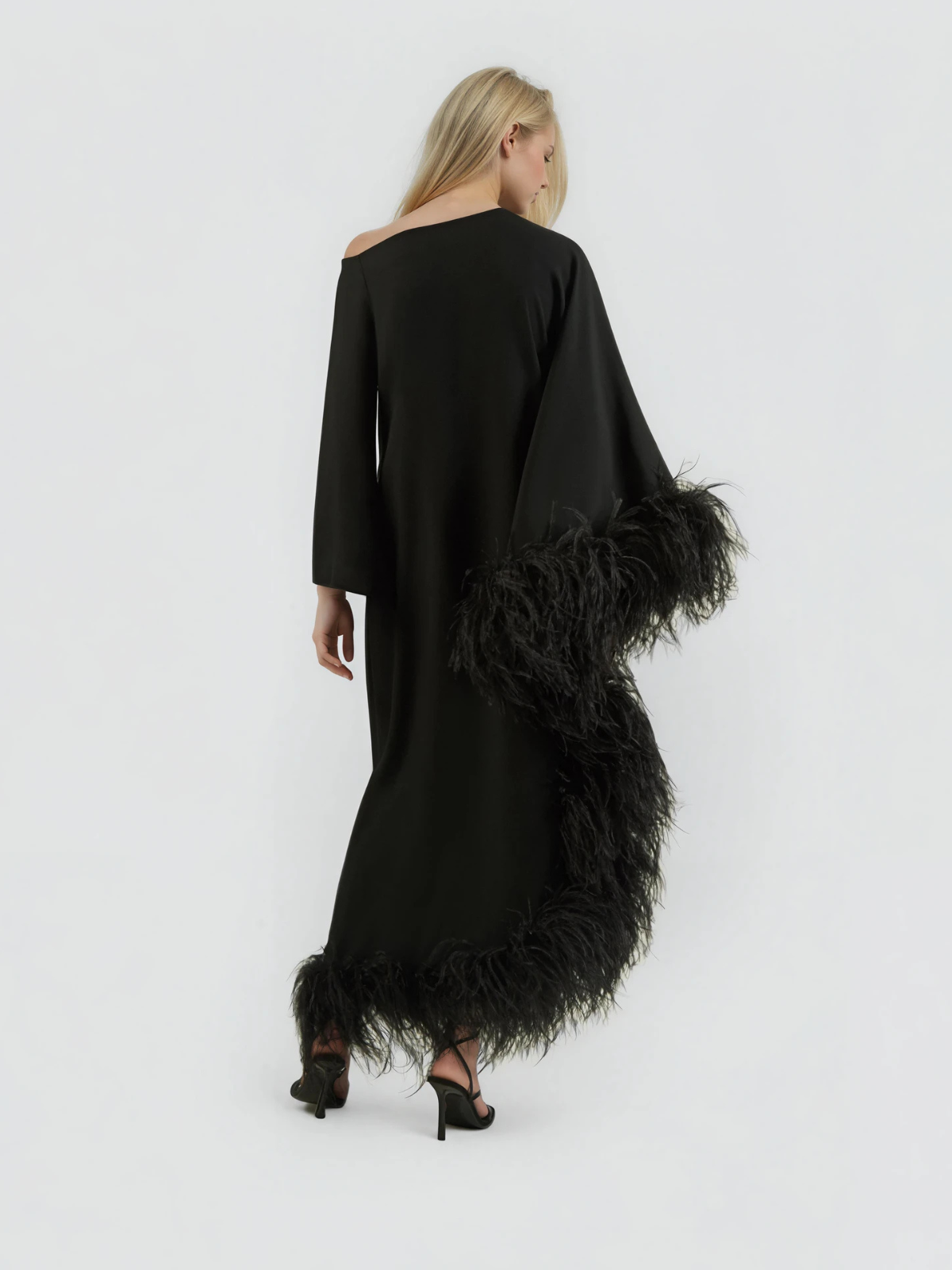 FEATHER MAXI DRESS