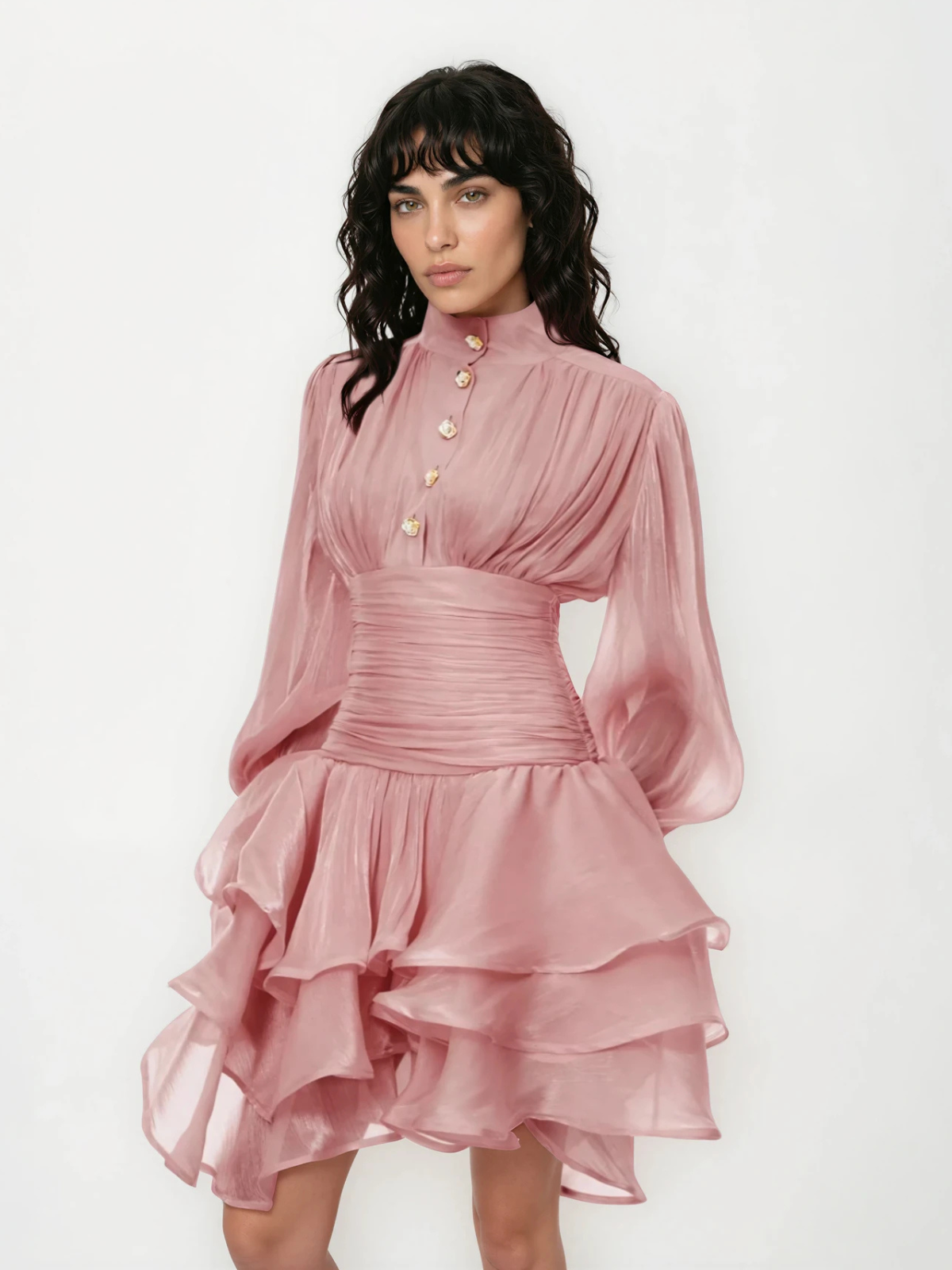Mini dress ruffle