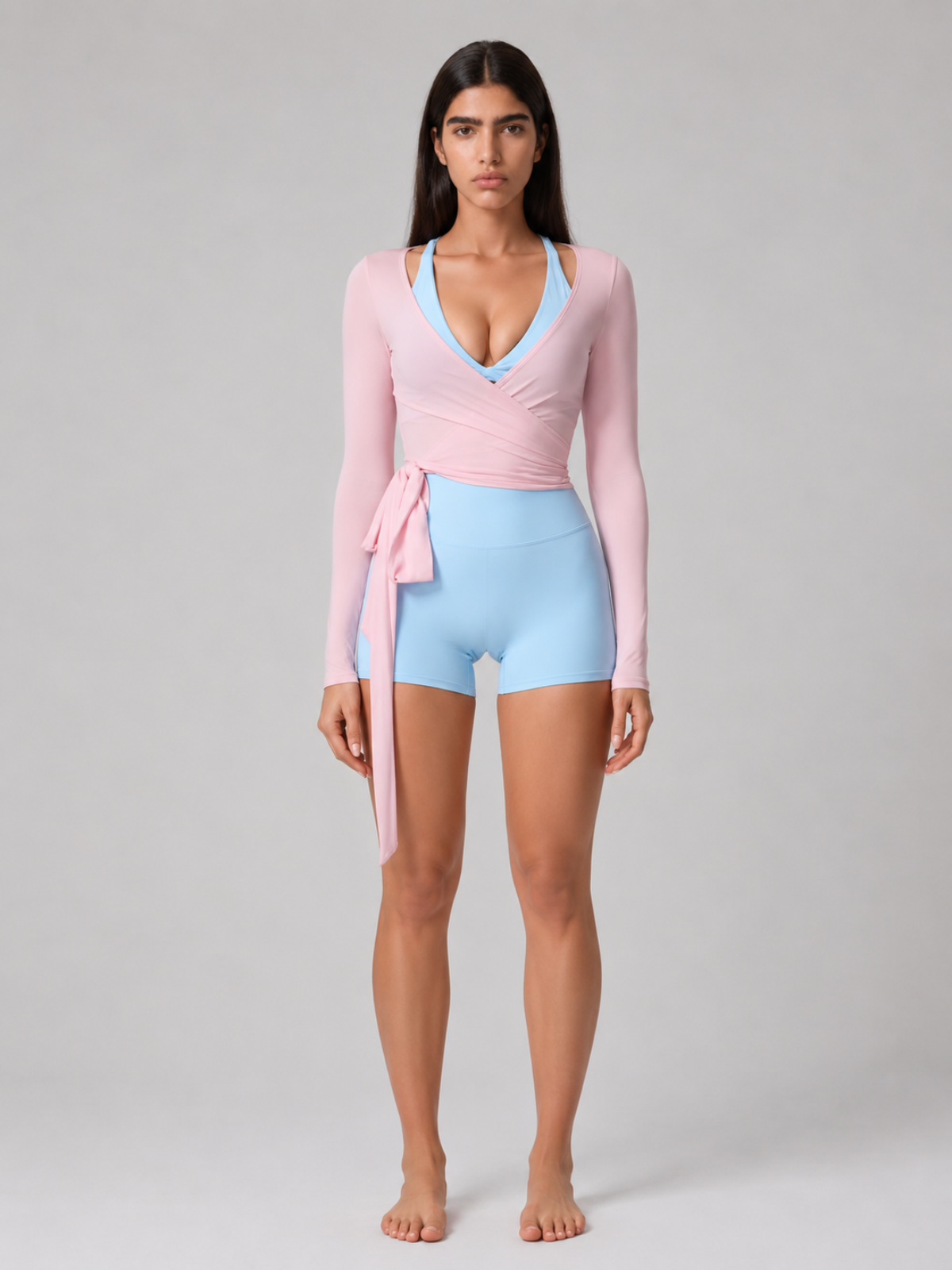 Wrap Long Sleeve Yoga Top