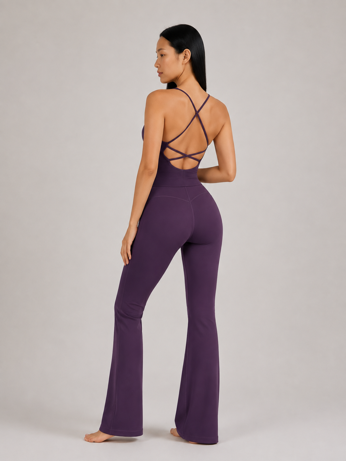 Cross Back 2Piece Jumpsuit