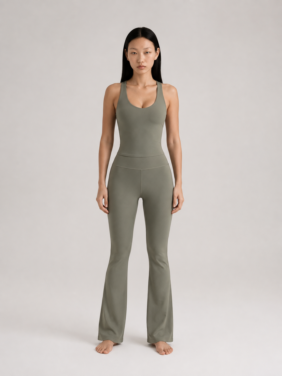 Cross Back Flare Jumpsuit