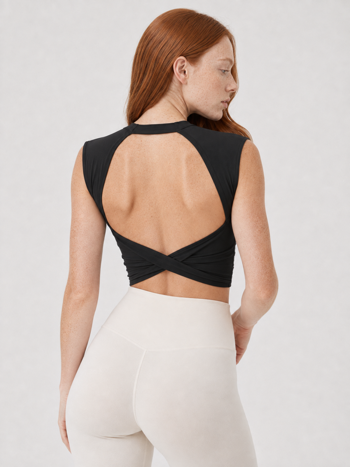 SCULPT CROSS BACK YOGA TOP