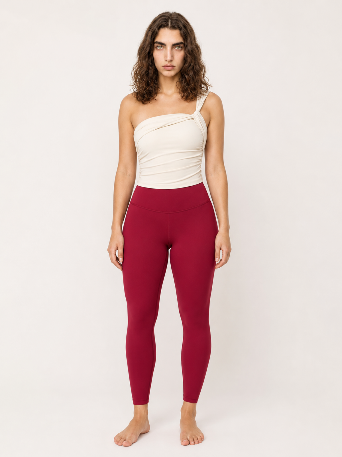 Sculpt High Waist Leggings Cherry Red