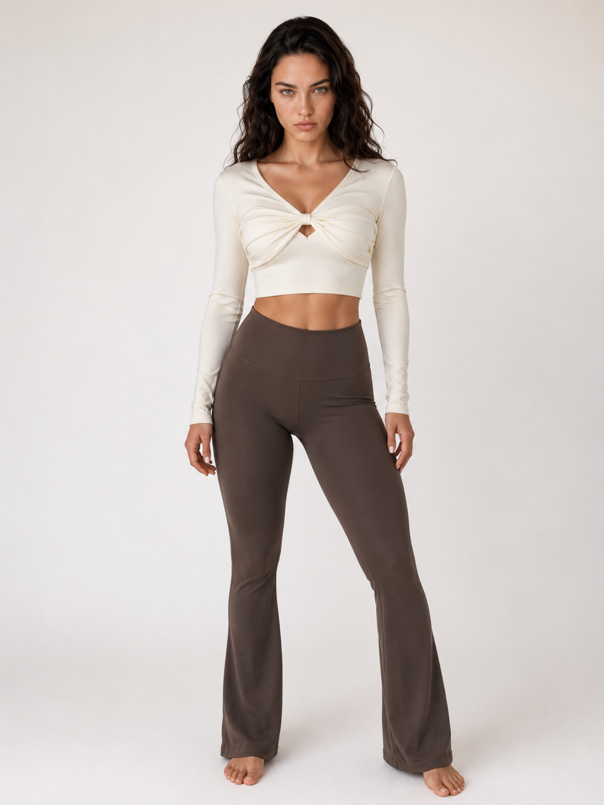 Intent Flare Leggings Brown