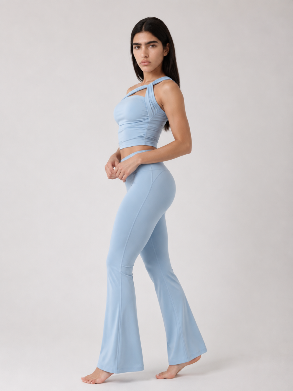 Intent Flare Leggings Blue
