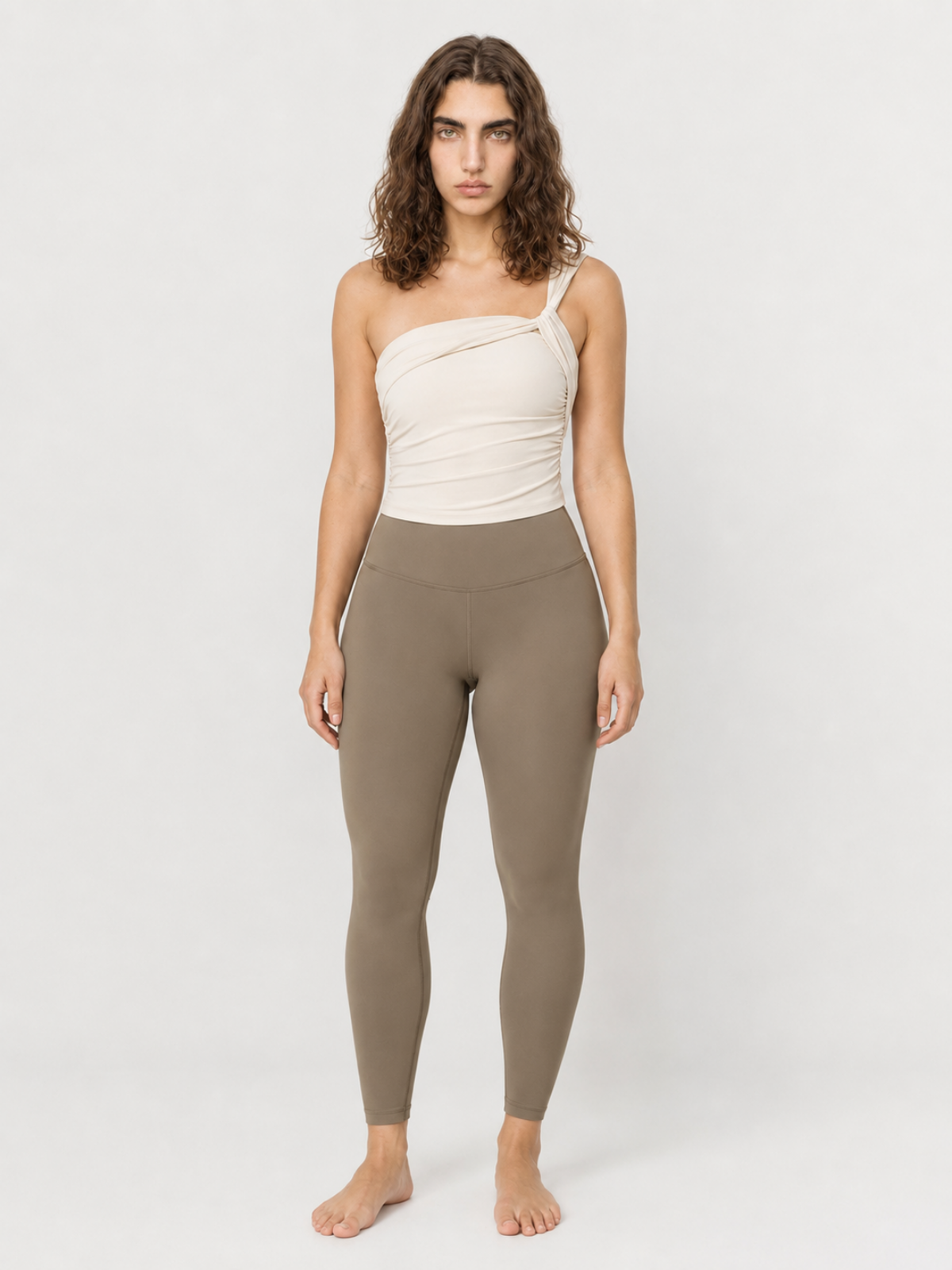 Sculpt High Waist Leggings Taupe Brown