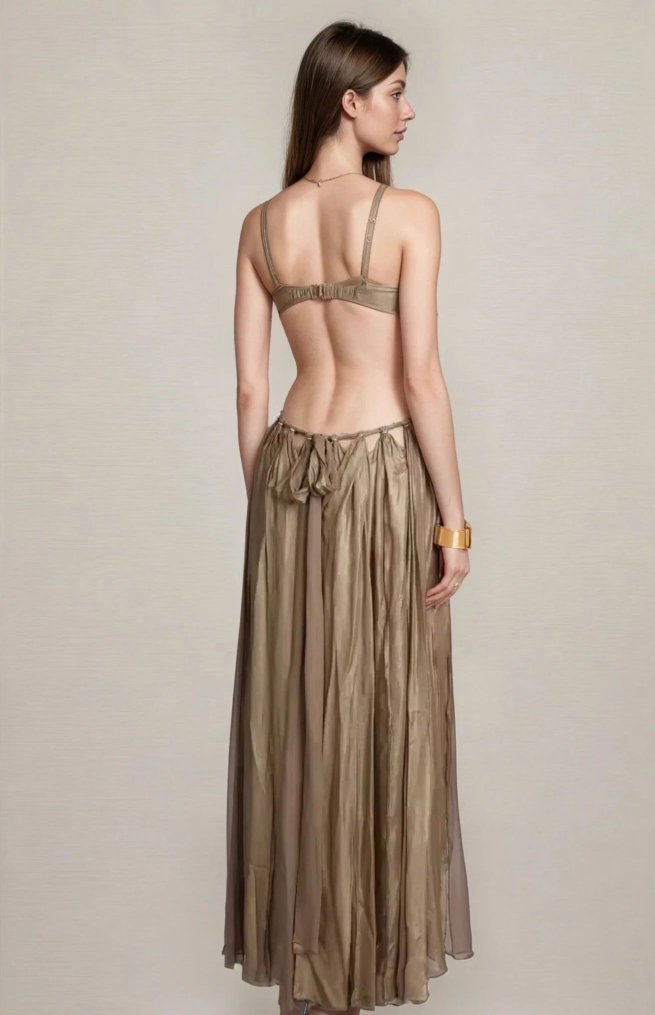 Boho Goddess Cut Out Maxi Dress