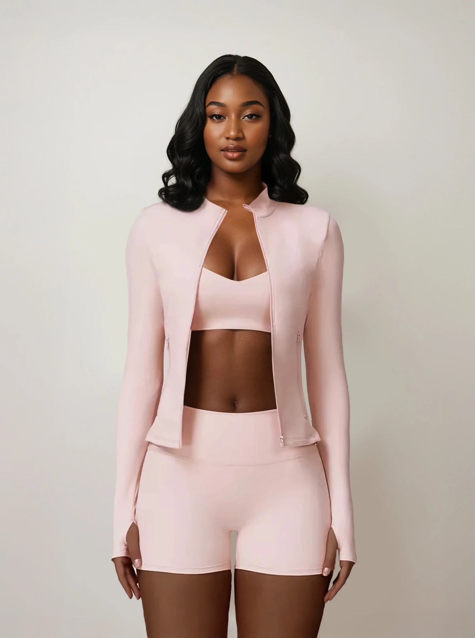 Sculpted Zip Up Workout Set